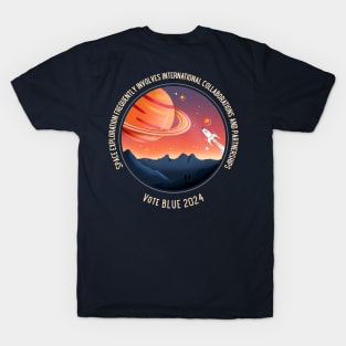 Space, Vote Blue 2024 T-Shirt